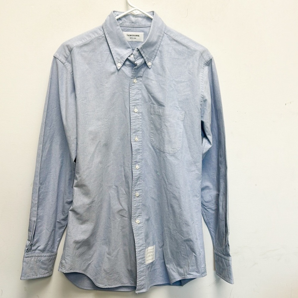 Thom Browne blue button Down